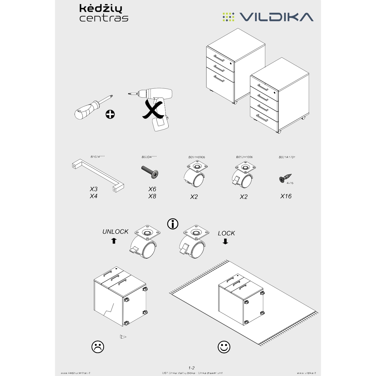 Biuro baldai || Biuro stalas || Stalčių blokas || Office furniture