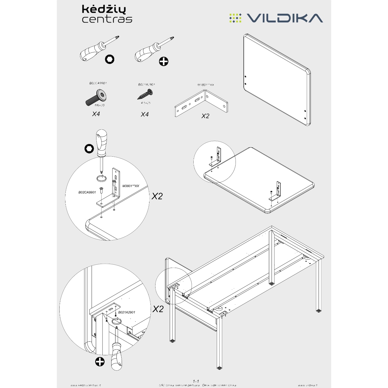 Biuro baldai || Biuro stalas || Akustinė stalo pertvara || Office furniture